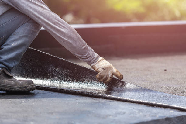 Professional Emergency Waterproofing technician working in Litchfield, MI